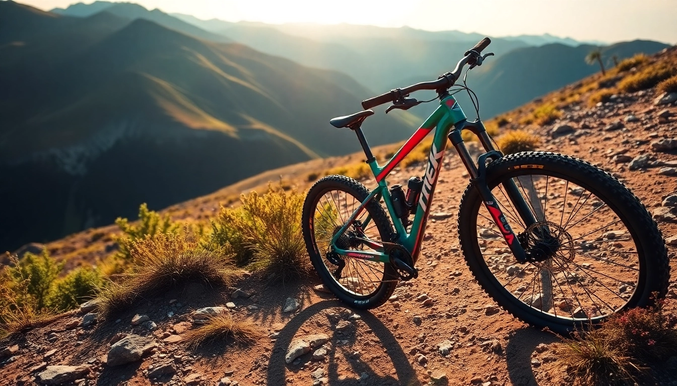Trek mountain bike conquering challenging rugged trail in lush outdoor terrain, embodying adventure and durability.