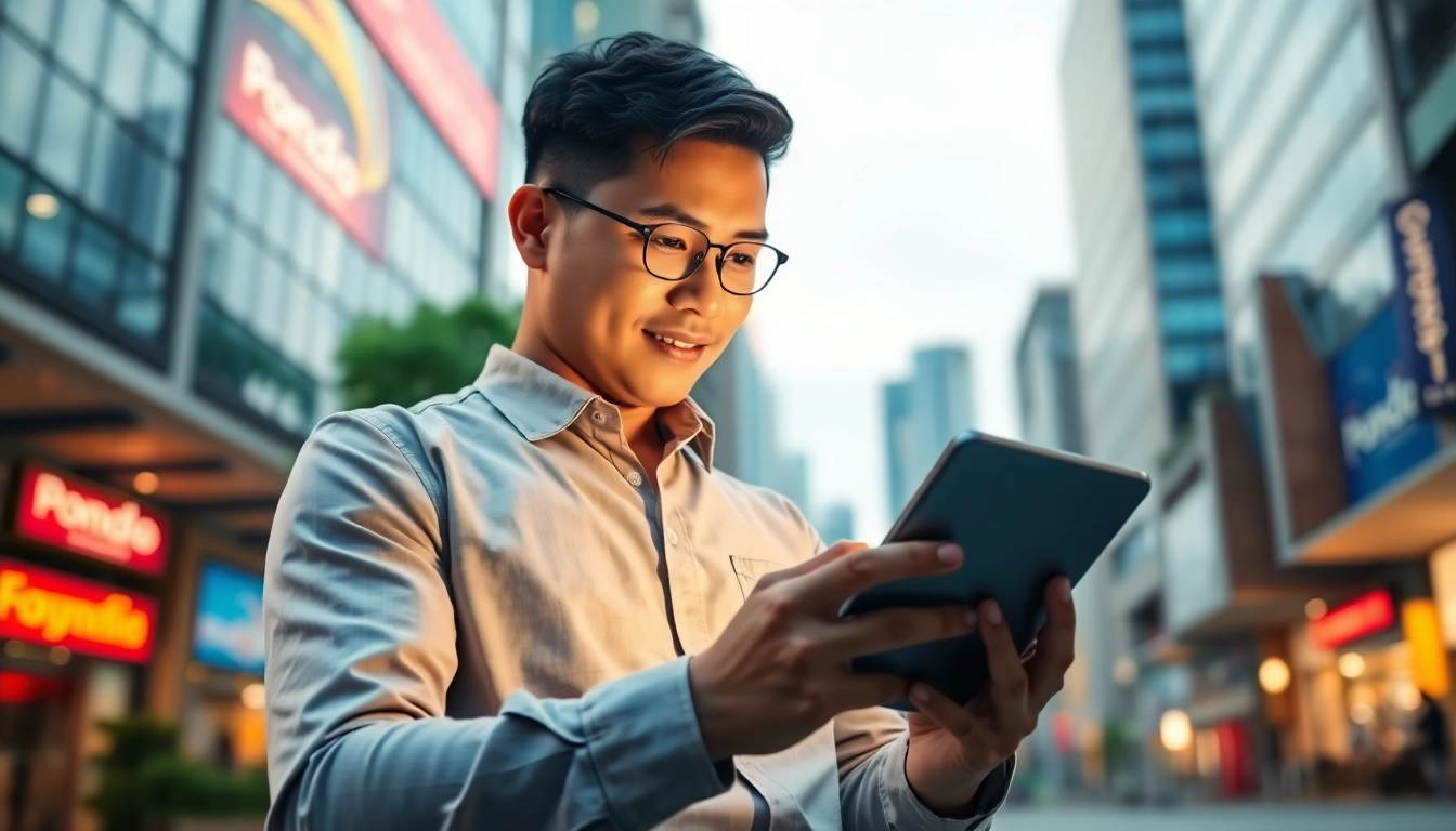 Pondo Pinoy Business loan application process showcased on a laptop screen, emphasizing ease and trust for Filipino entrepreneurs.