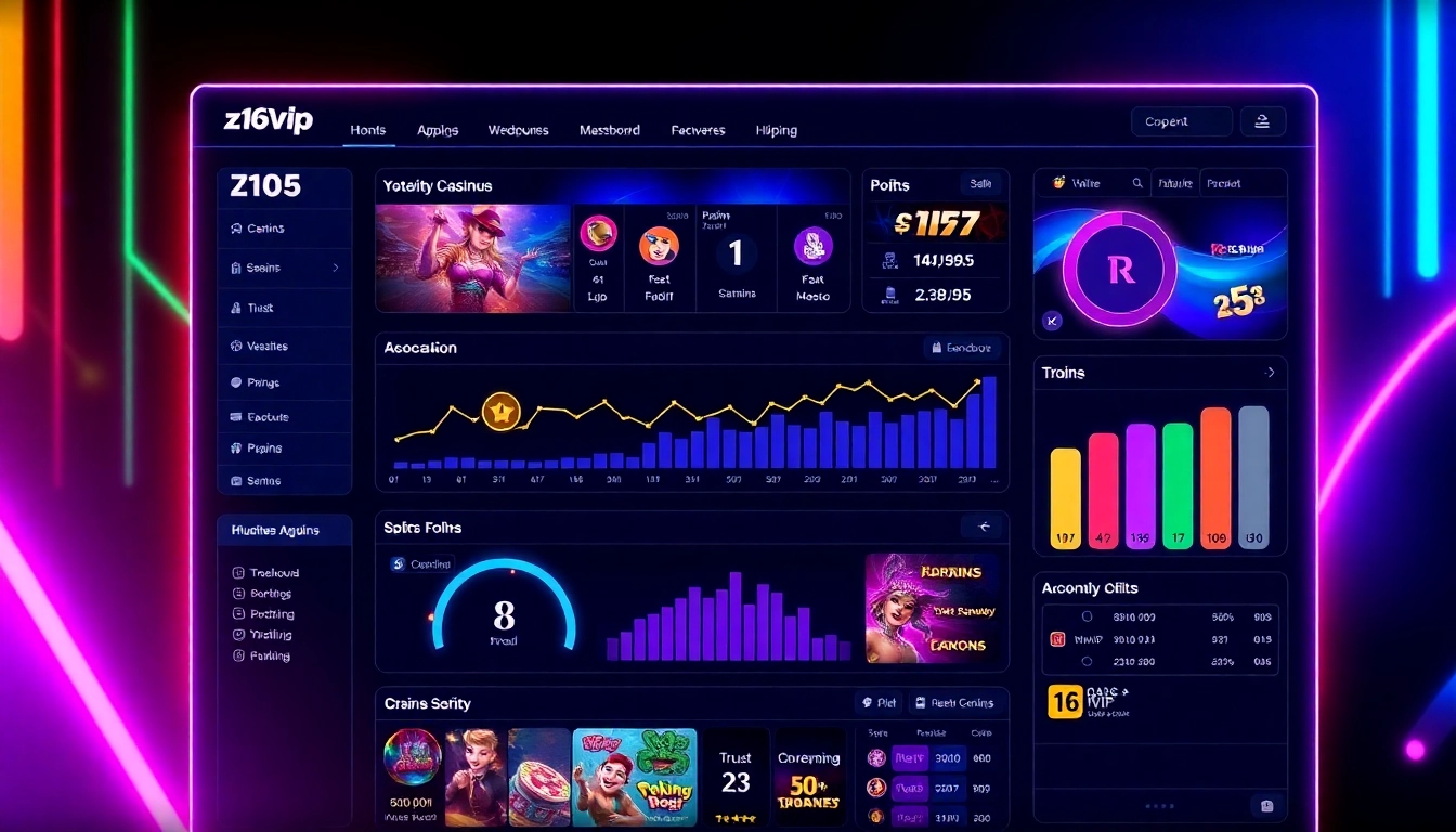 Z16vip brand logo on sleek online casino interface showcasing trusted gaming environment and modern design, engaging users in secure gameplay.