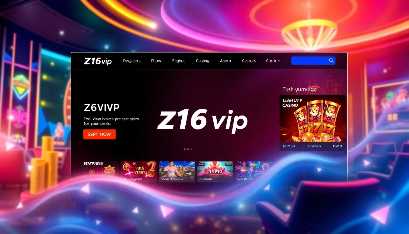Z16vip online casino platform offers a user-friendly interface with engaging visuals and modern