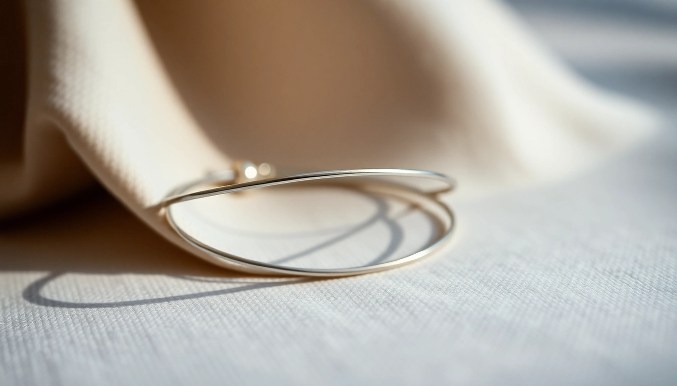 Sleek silver bracelet on a cord displayed with intricate details and natural lighting, perfect