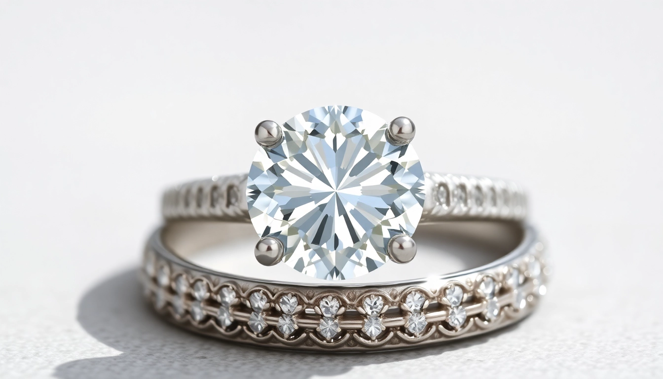 Beautiful suzadetuviu ziedai su deimantu showcasing a sparkling diamond on a luxurious band for