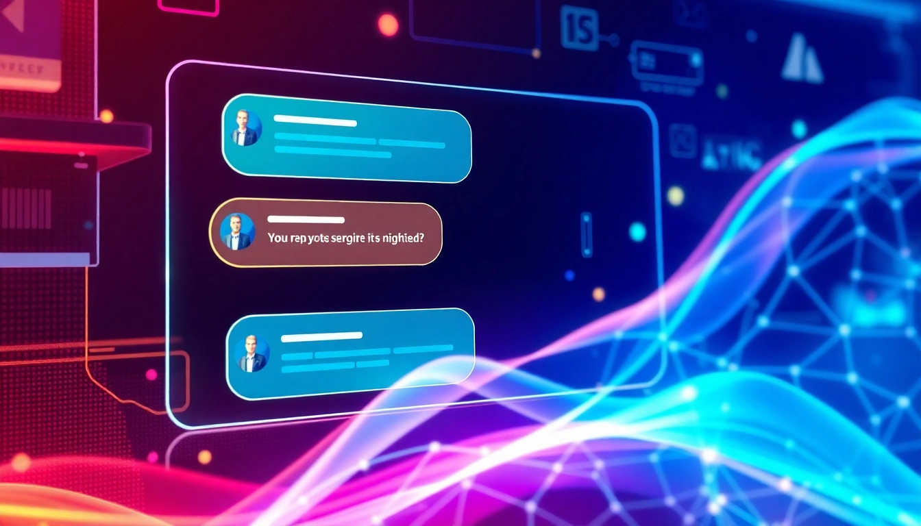Engaging chat platform interface showcasing real-time messaging for business and social interaction