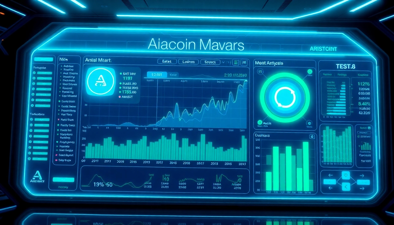 Professional dashboard showing aicoin market data with real-time charts and analytics for