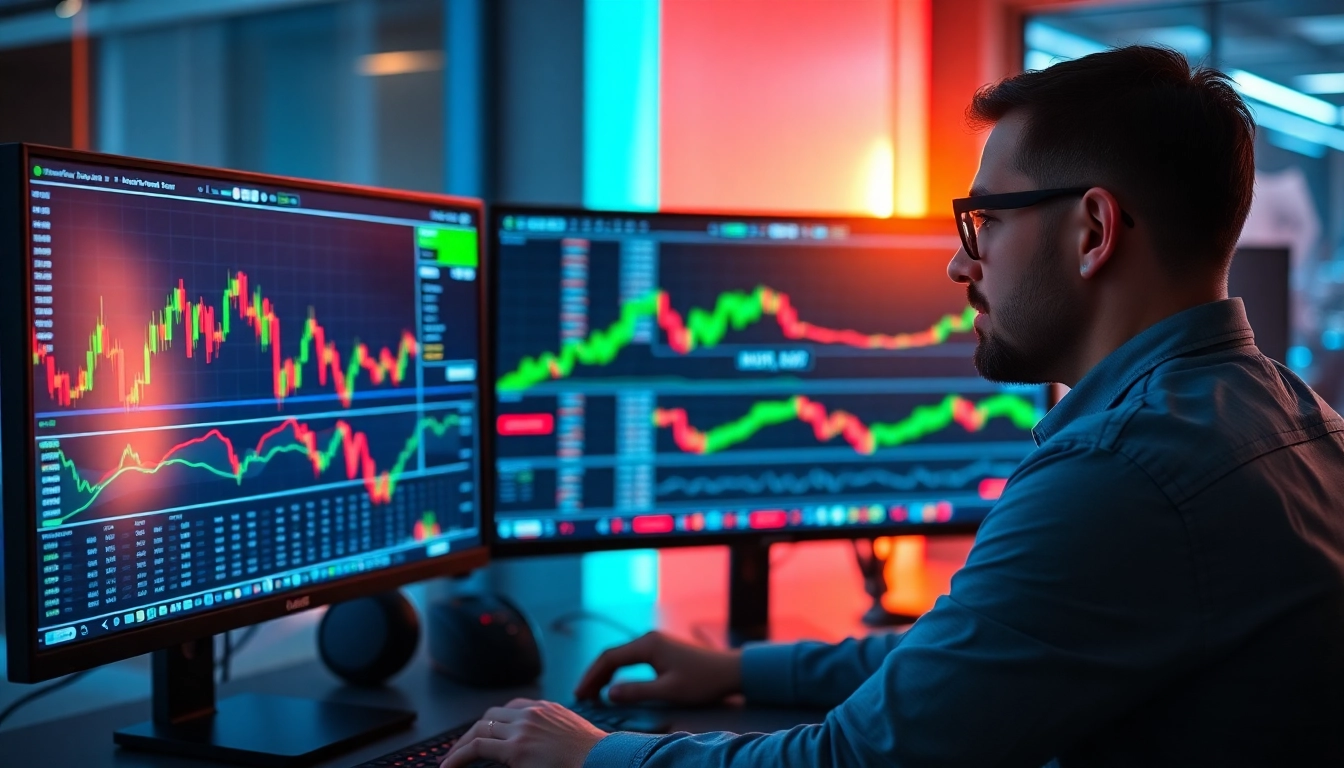 Trading view platform showcasing detailed market analysis and live charts for traders and investors
